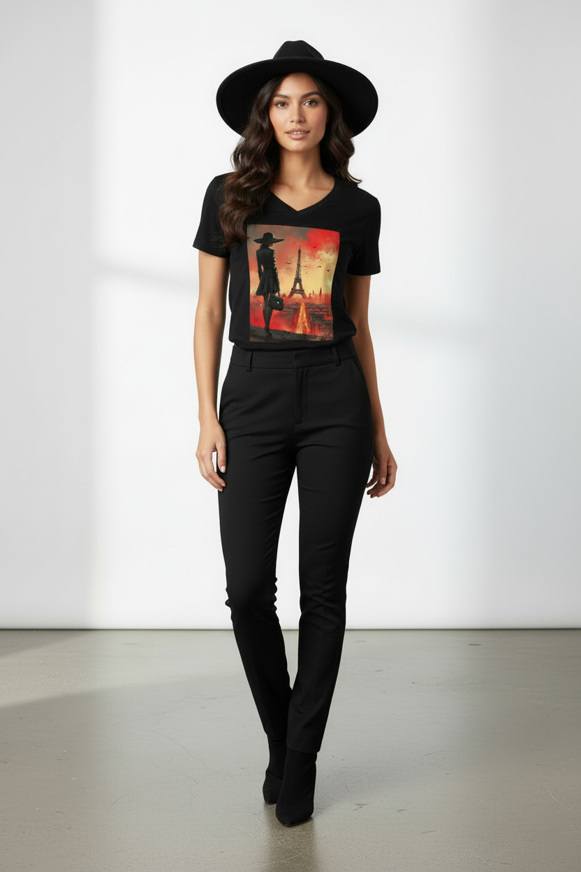 Mannequin femme pose frontale bras le long du corps