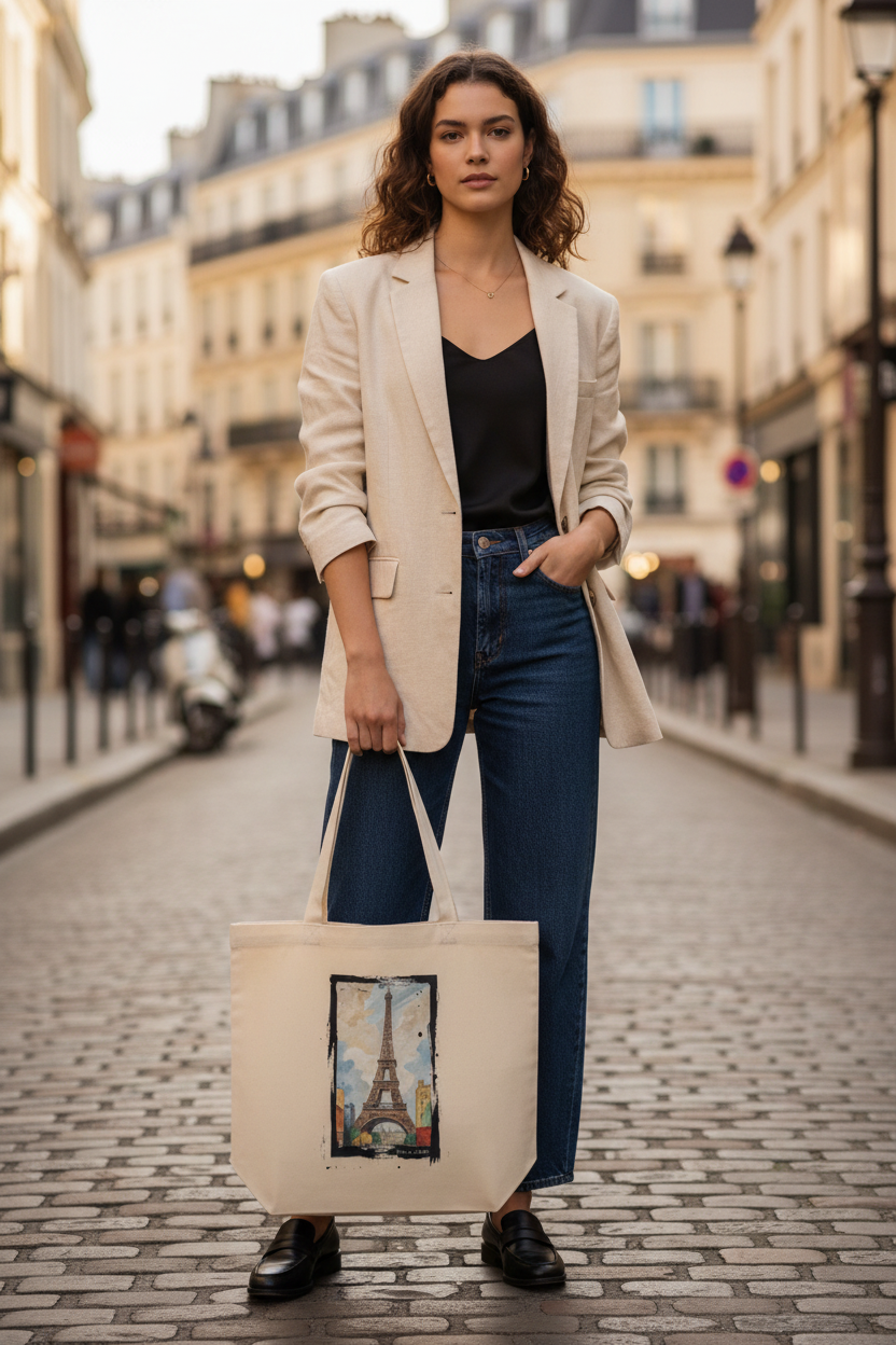 Paris en Couleur Tote Bag – Rue parisienne