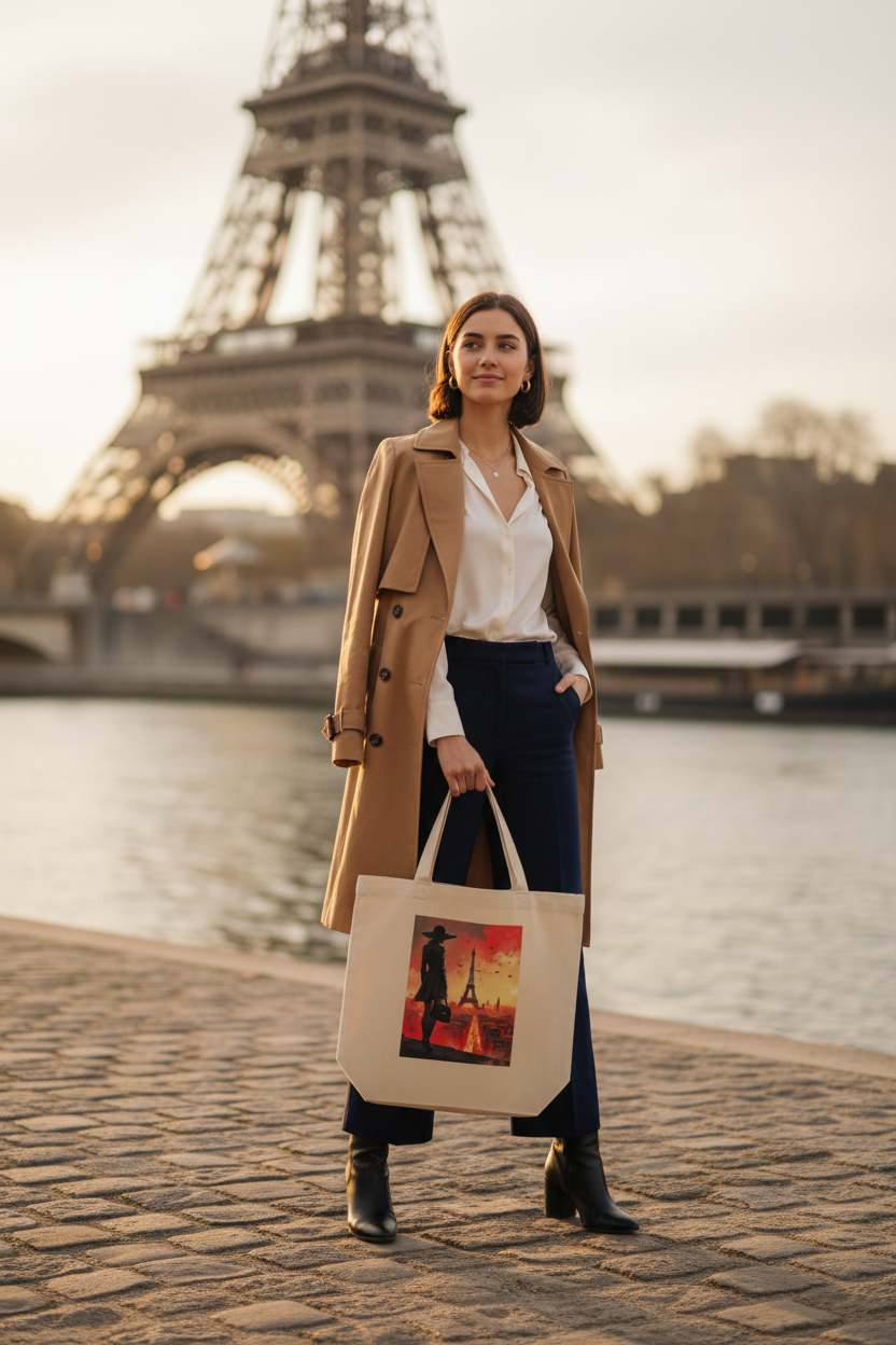 Paris Rouge Tote – Quais de Paris